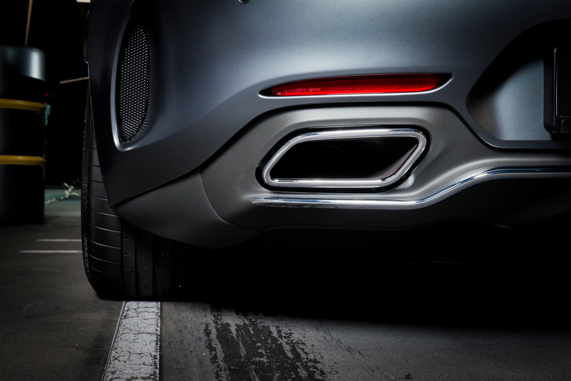 Exhaust pipe of a luxury car